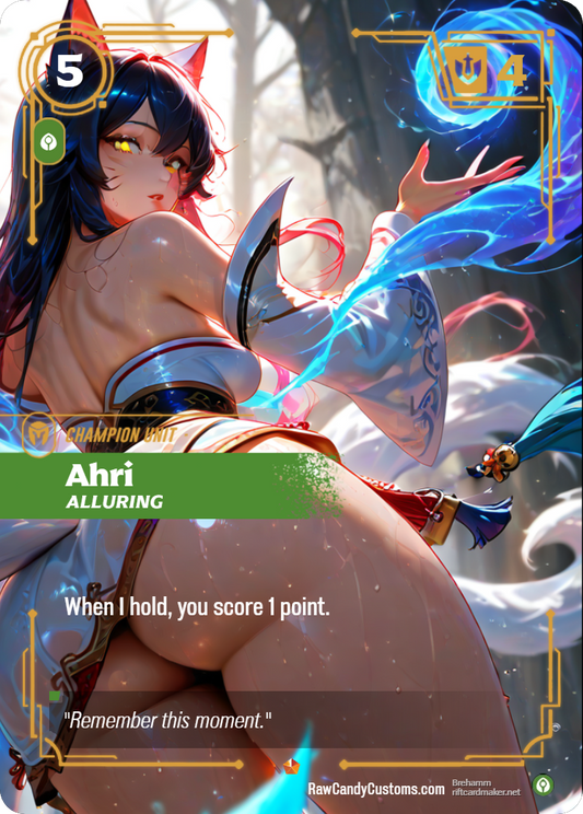 Riftbound Champion Unit Proxy | Ahri Alluring