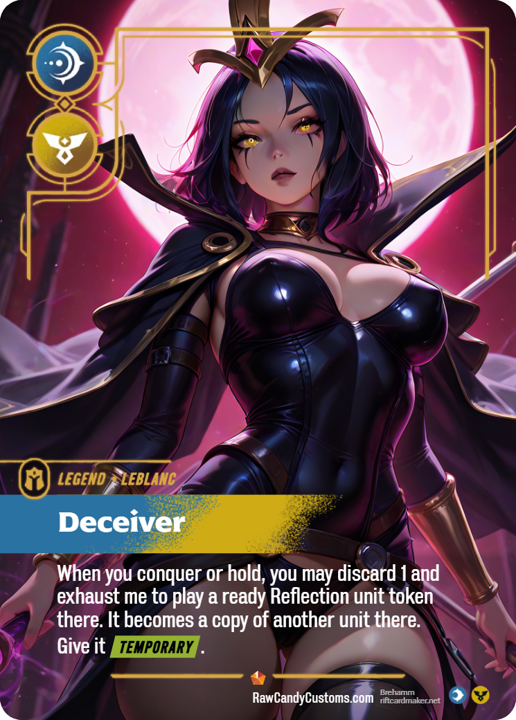 Riftbound Legend Proxy | LeBlanc Deceiver