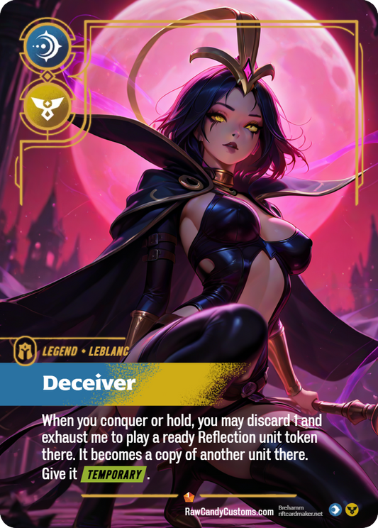Riftbound Legend Proxy | LeBlanc Deceiver