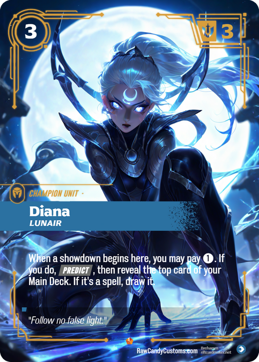 Riftbound Champion Unit Proxy | Diana Lunari