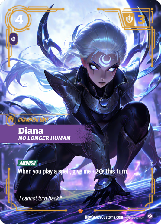 Riftbound Champion Unit Proxy | Diana No Longer Human