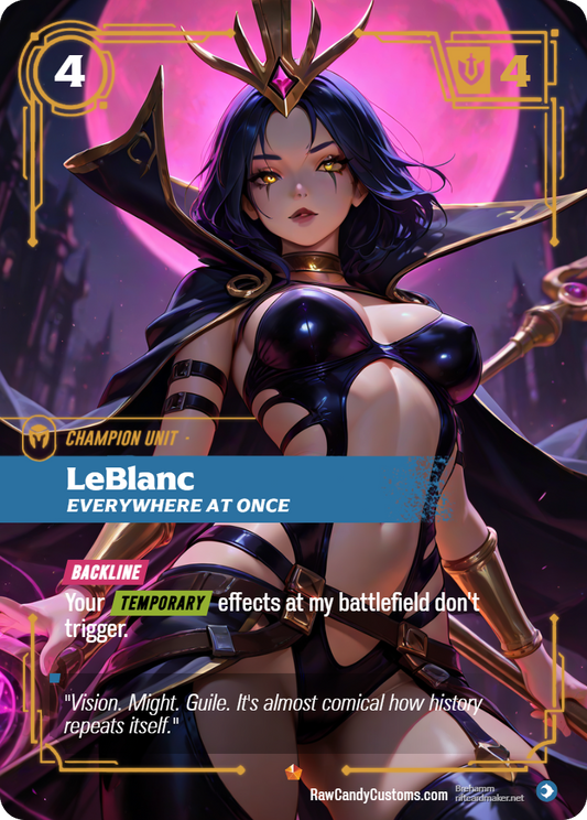 Riftbound Champion Unit Proxy | LeBlanc Everywhere at Once