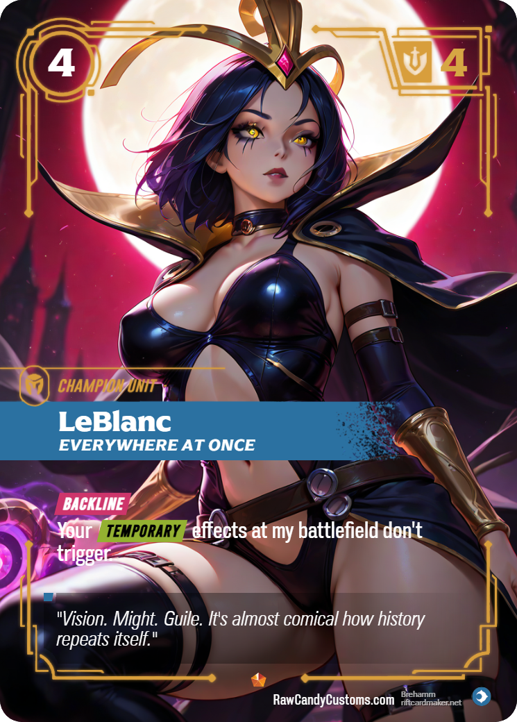Riftbound Champion Unit Proxy | LeBlanc Everywhere at Once