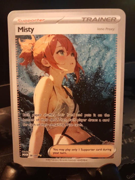 Iono Pokemon TCG Proxy (Set of 4) Custom Pokémon Alt Art Cards