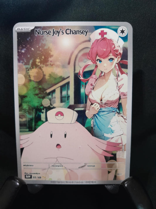 Nurse Joy's Chansey | Moon Waifus | Custom Waifu Card