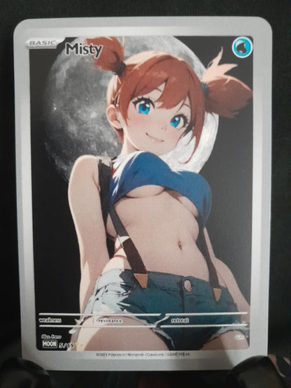 Misty | Moon Waifus | Custom Waifu Card