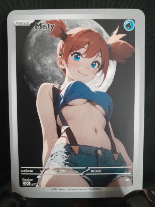 Misty | Moon Waifus | Custom Waifu Card