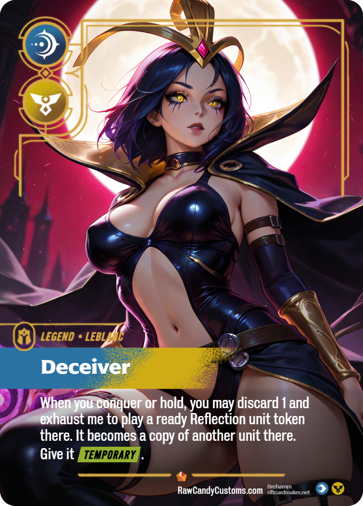 Riftbound Legend Proxy | LeBlanc Deceiver