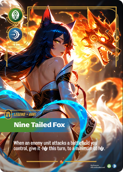 Riftbound Legend Proxy | Ahri Nine-Tailed Fox