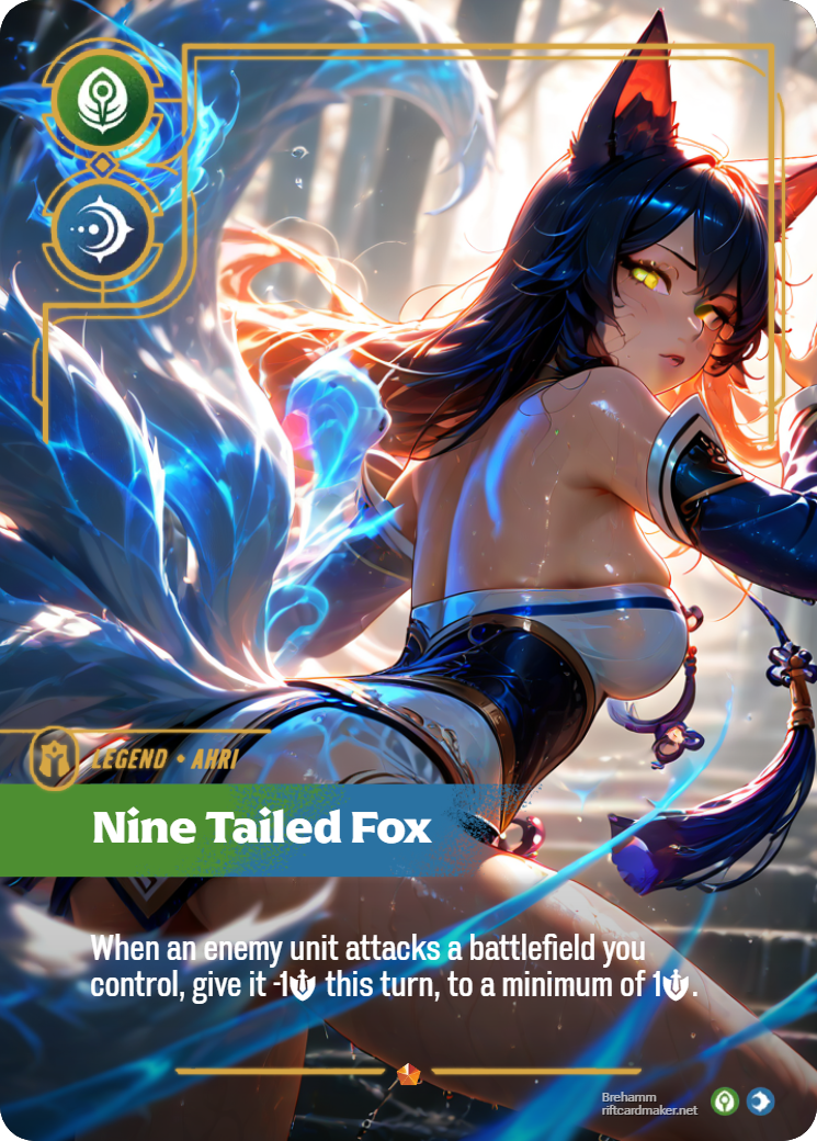 Riftbound Legend Proxy | Ahri Nine-Tailed Fox