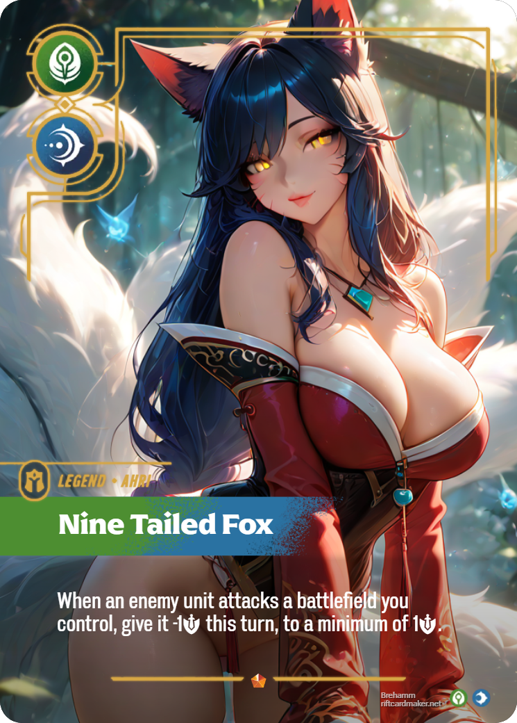Riftbound Legend Proxy | Ahri Nine-Tailed Fox
