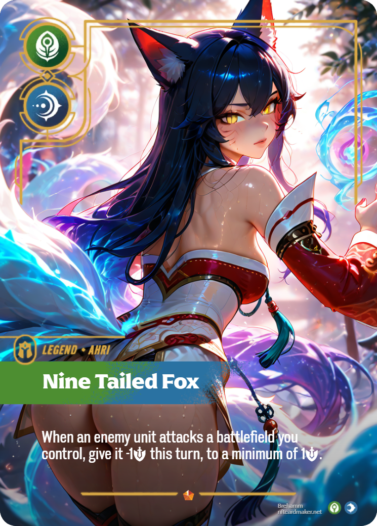 Riftbound Legend Proxy | Ahri Nine-Tailed Fox