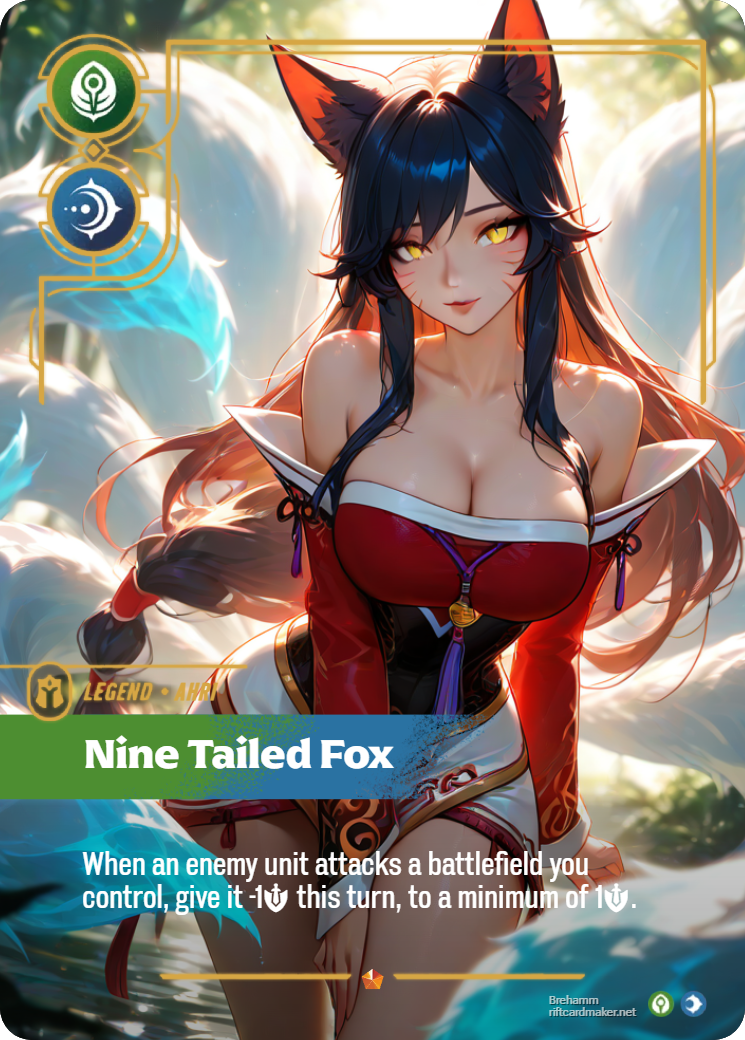 Riftbound Legend Proxy | Ahri Nine-Tailed Fox