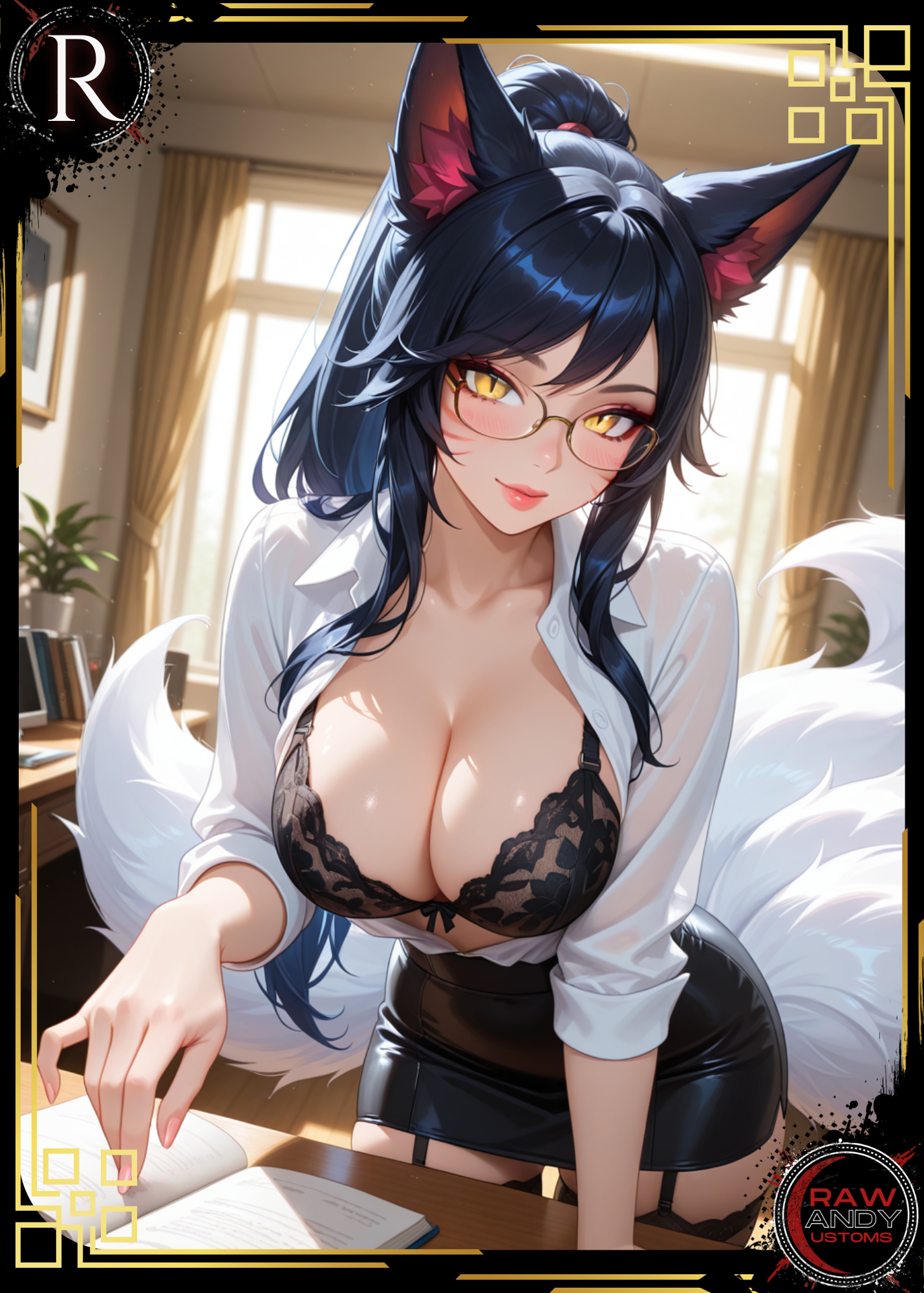 Ahri | Professor Waifus | Raw Candy CCG