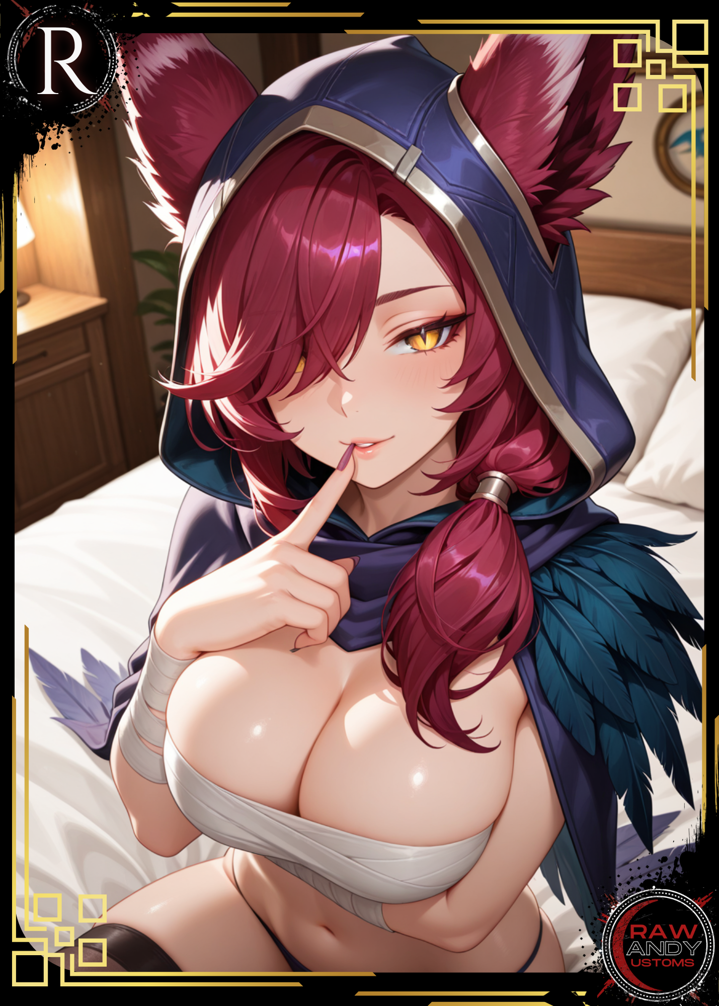 Xayah | Waifu Material | Raw Candy CCG