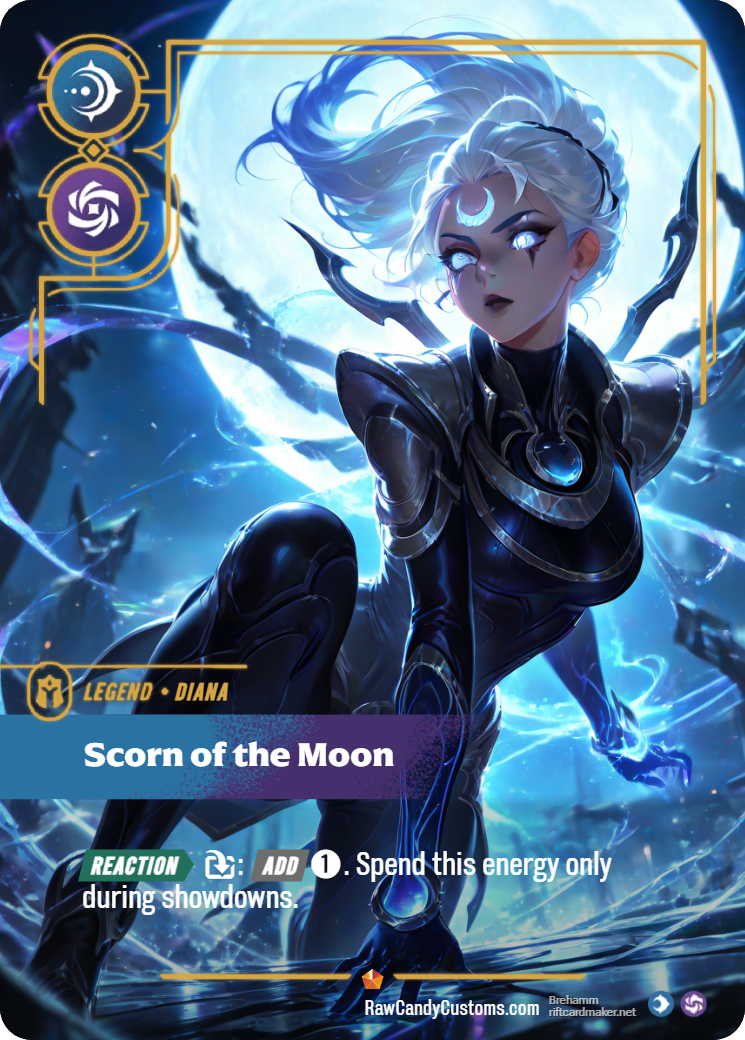 Riftbound Legend Proxy | Diana Scorn of the Moon