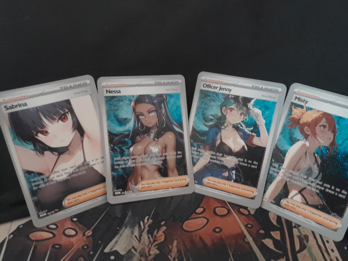 Iono Pokemon TCG Proxy (Set of 4) Custom Pokémon Alt Art Cards