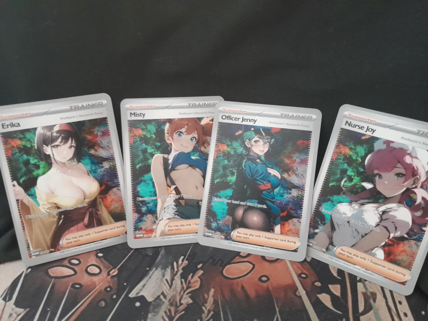Professor's Research Pokemon TCG Proxy (Set of 4) Custom Pokémon Alt Art Cards